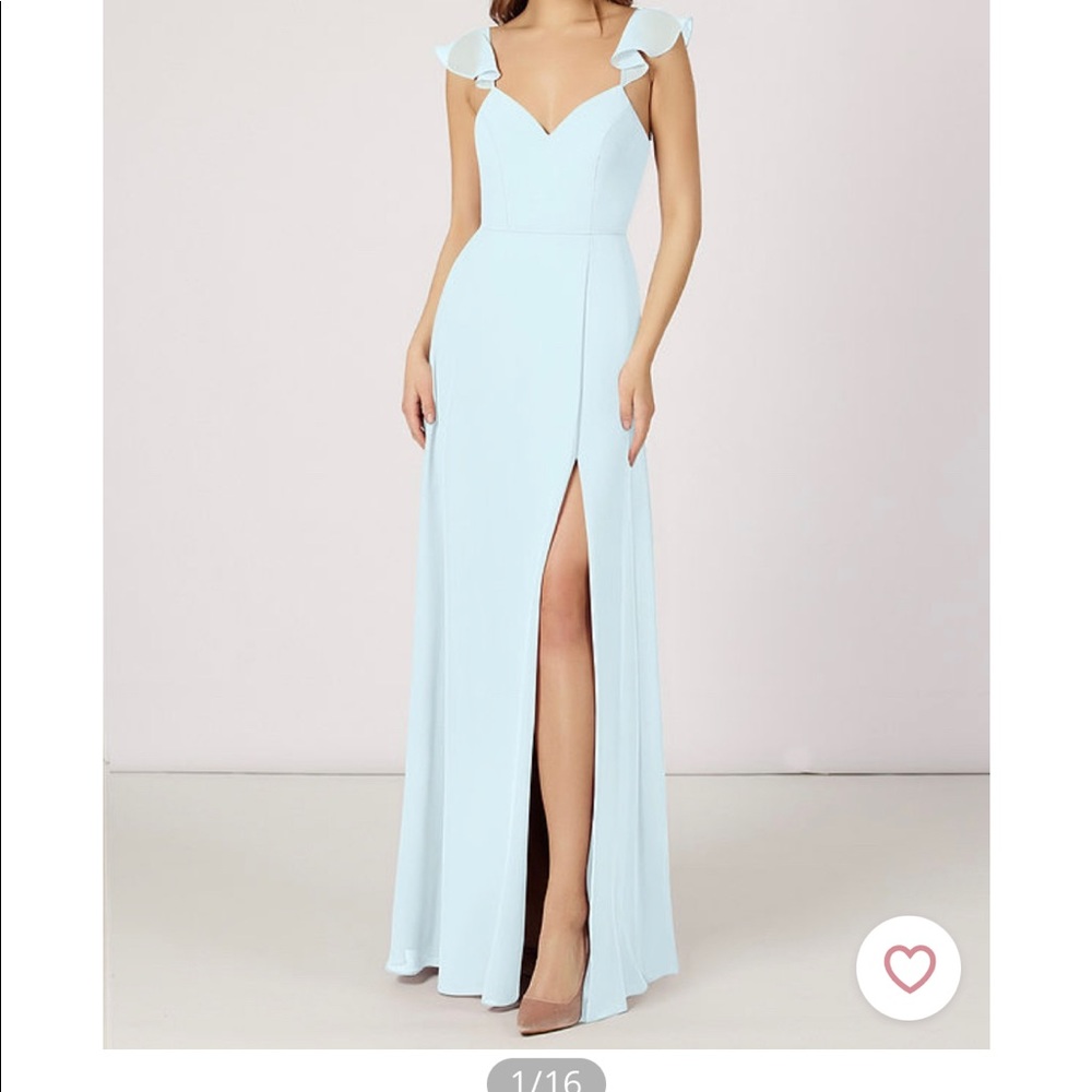 Azazie Mist Everett bridesmaid dress
